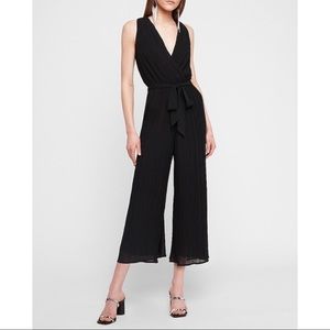 EXPRESS Pleated Wrap Front Jumpsuit